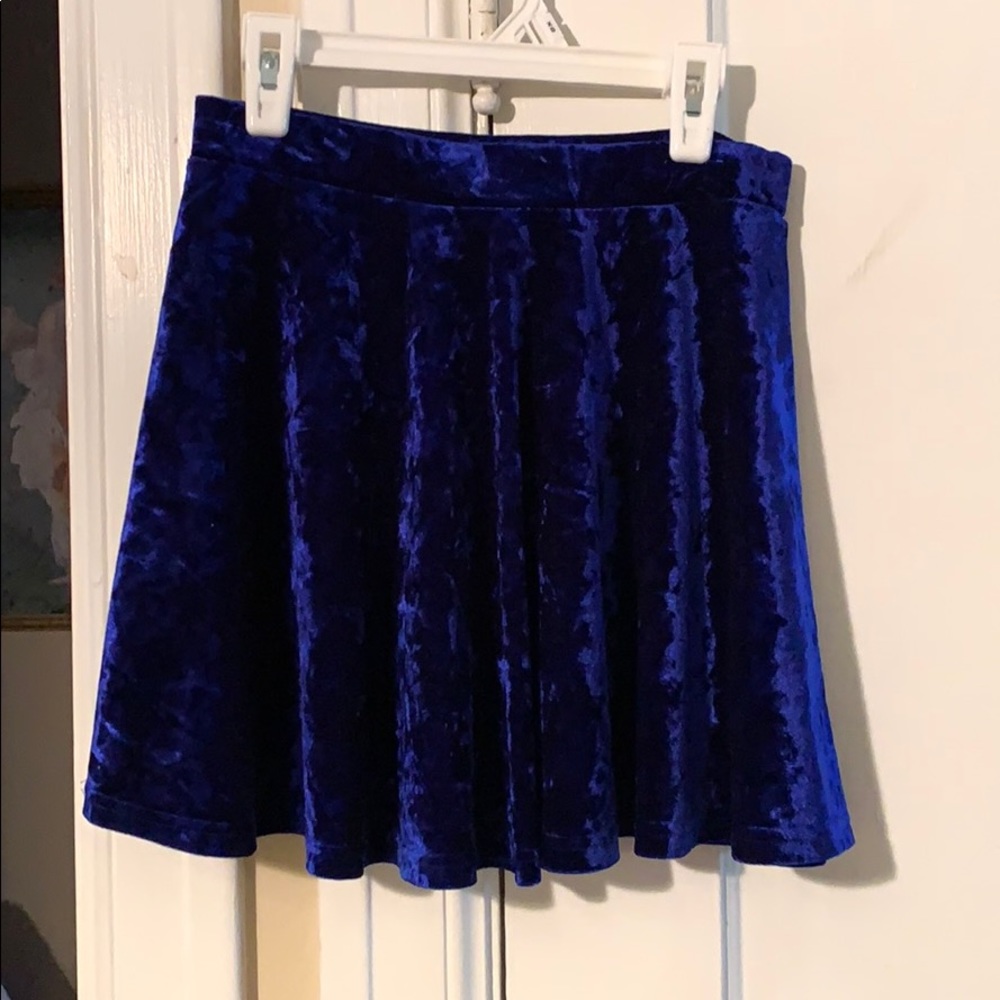 Velvet Mini Skirt